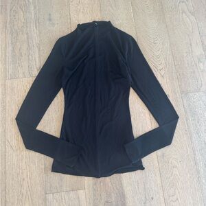 All Things Golden Womens Long Sleeve Top Black XS